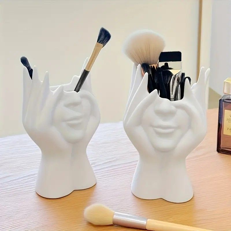 1Pc Unique Face-Shaped Ornament Entrance Decor Home Decoration, Suitable As Wedding Birthday Present Mother's Day Gift_maomaolike.com