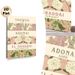 Religious Names Of God Painting Poster, Vintage Soft-toned Botanical Patterned Poster, Serene Faith-inspired Decor Ideal For Living Room, Prayer Area_maomaolike.com