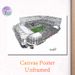 Soccer Stadium Painting Poster, Hand-drawn Realistic Sketch Poster, Detailed Football Stadium Artwork, Ideal For Sports Enthusiasts' Home, Office Or_maomaolike.com