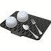 Kitchen Non-slip Silicone Drain Pad, 16 "x12" Built-in Drain Hole, Heat-resistant And Easy-to-clean Silicone Tableware Drying Pad,_maomaolike.com