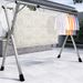 SOGA 2.4m Portable Standing Clothes Drying Rack Foldable Space-Saving Laundry Holder Indoor Outdoor_maomaolike.com