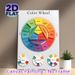 Color Wheel Painting Poster, Clear Educational Color Classification Chart Poster, Informative Design For Learning Color Theory, Suitable For Art_maomaolike.com