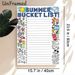 Summer Bucket List Painting Poster, Vibrant Hand-drawn Summer Elements Poster, Functional Checklist To Organize Summer Plans, Suitable For Home And_maomaolike.com