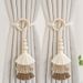Internet Celebrity Hot-Selling New Simple Luxury Tiebacks Tassel Woven Rope Storage Curtain Rings Home Decoration 2p-set_maomaolike.com