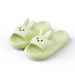 Cute Rabbit Unisex Non-Slip Slip-On Indoor Comfortable Soft Home Slippers_maomaolike.com
