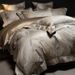 Luxurious Gold-Plated Jacquard Four-Piece Set 100S Long-Staple Light Luxury Pure Cotton Wide-Brim Quilt Cover Bedding_maomaolike.com