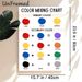 Color Mixing Chart Painting Poster, Clear Minimalist Color Guide Poster, Practical Color-mixing Reference Ideal For Art Studio, Home Workspace_maomaolike.com