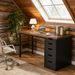 Computer Desk With 5 Drawers, Modern Study Table Writing DesW_maomaolike.com