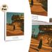 Lazise Italy Coastal Town Painting Poster, Warm-toned Retro Illustrative Poster, Sunlit Waterfront Promenade Scene, Brings Tranquil Ambiance Suitable_maomaolike.com