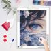 PhotoCustom 5d Round Diamond Painting Beautiful Eyes Square Diamond Embroidery Home Decoration Wall Art_maomaolike.com