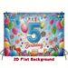 5th Birthday Party Banner - 2D Flat Polyester Garland Balloon Backdrop, Wall Hanging Photo Props, Party Decor_maomaolike.com
