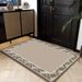 Living Room Rug Large Size Gorgeous Gold Frame Design Bedroom Rug Plush Thickened Machine Washable Thickened Underlay Interior Decorative Rug_maomaolike.com