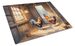 Chickens In The Coop Glass Cutting Board Decorative Tempered Glass Kitchen Cutting And Serving Board Large Size Chopping Board_maomaolike.com