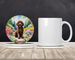Labradoodle Spring Path Large Sandstone Coasters Pack Of 4 Absorbent Round Coasters Decor Gifts For Men Or Women, 4 In, Multicolor_maomaolike.com