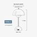 To Touch Switch LED Table Rechargeable Nordic Flower Bud Mushroom Design Living Room Bedroom Decor Desk Night Stand_maomaolike.com