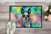 Boston Terrier Hippie Dawg Doormat Front Door Mat Indoor Outdoor Rugs For Entryway, Non Slip Washable Low Pile, 24H X 36W_maomaolike.com