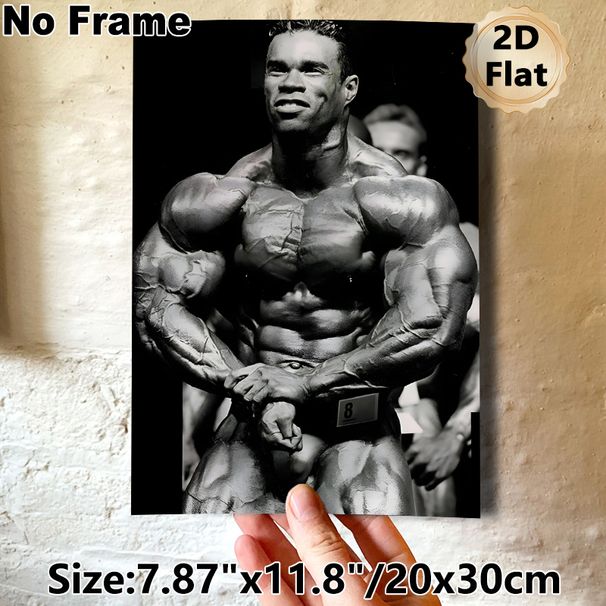Bodybuilding Themed Painting Poster, Vintage Monochrome Professional Bodybuilder Poster, Motivational Fitness Artwork Ideal For Gym, Home Wall Decor_maomaolike.com