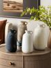 1pc Mid-Century Style Design Classical Ceramic Vase Thin Bottle Mouth With Handle Holding Water Vase For Central Asian Style Design Decorative Vase_maomaolike.com
