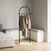 Coat Racks Clothing Rack, Golden Metal Freestanding Heavy Duty Clothes Rack With Marble Base, Multipurpose Garment Hanger For Bedroom Hat Scarf Jacket_maomaolike.com