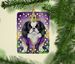 Japanese Chin King Of Mardi Gras Porcelain Ornament Christmas Tree Hanging Decorations For Home Christmas Holiday, Rectangle, Gift, Multicolor_maomaolike.com