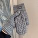 Sports Gloves Skiing Cycling Motorcycle Hiking Touch Screen Gloves Men's Fleece-thickened Warm Gloves Windproof Wool Knit Double Layer_maomaolike.com