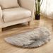 top-sale Wool Semi-Circular Carpet Long Plush American Style Floor Indoor Bedroom Living Room Solid Color Foot Mat Irregular Shap_maomaolike.com