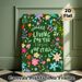 Floral Inspirational Quote Painting Poster, Vibrant Whimsical Hand-drawn Colorful Floral Poster, Uplifting Hopeful Message, Ideal For Home, Living_maomaolike.com