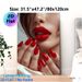 Red Lip & Nail Glam Painting Poster, Glossy Elegant Close-up Of Matching Red Lips And Manicure Poster, Stylish Glamorous Decor Suitable For Beauty_maomaolike.com
