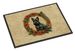 Scottish Terrier Christmas Flowers Doormat Front Door Mat Indoor Outdoor Rugs For Entryway, Non Slip Washable Low Pile, 24H X 36W_maomaolike.com