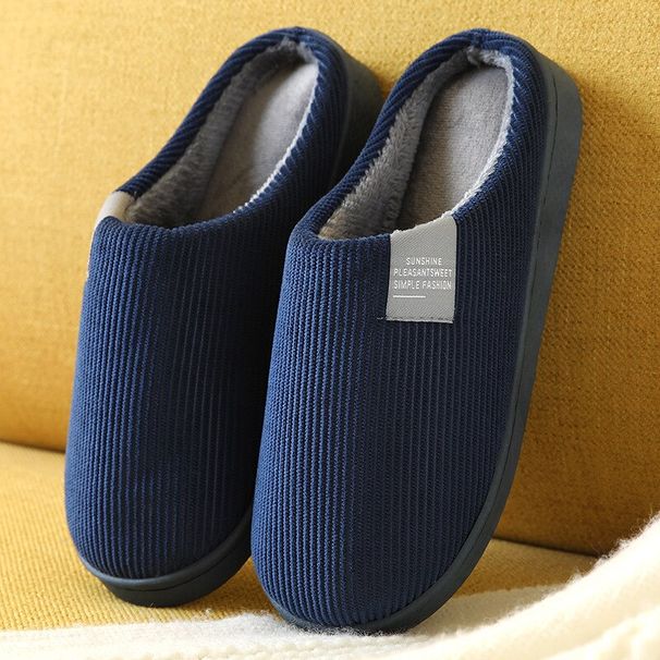 Women's Men's Thick Soft Bottom Home Household Plush Anti-slip Thermal Slippers Indoor Winter_maomaolike.com