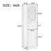 Tall Bathroom Cabinet, Freestanding Storage Cabinet With Drawer And Doors, MDF Board, Acrylic Door, Adjustable Shelf_maomaolike.com