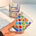 Rainbow Refraction Glossy Painted Hand-painted Design Sense Glass Beautiful Niche Handmade Whiskey Cup_maomaolike.com