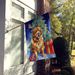 Tibetan Mastiff Christmas Reindeer House Flag Large Porch Sleeve Pole Decorative Outside Yard Banner Artwork Wall Hanging, Polyester, House Size, Multicolor_maomaolike.com