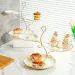 3 Tier Cupcake Stand Tower, White Plastic Cup Cake Holder For Dessert Table, Tiered Serving Tray For Tea Party, Baby Shower, Wedding And More_maomaolike.com