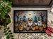 Pomeranian Spooky Halloween Doormat Front Door Mat Indoor Outdoor Rugs For Entryway, Non Slip Washable Low Pile, 24H X 36W_maomaolike.com
