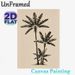 Banana Tree Painting Poster, Monochrome Line Art Style Poster, Understated Tropical Natural Decor Suitable For Living Room, Bedroom, Office_maomaolike.com