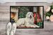 Great Pyrenees Cozy Christmas Doormat Front Door Mat Indoor Outdoor Rugs For Entryway, Non Slip Washable Low Pile, 24H X 36W_maomaolike.com