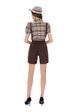 Women's Clothing German Munich Oktoberfest clothing plaid overalls suit Bavaria Ding Dong clothing bottoming shirt_maomaolike.com