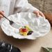 Wrinkled Deep Dish Bowl Japanese Style Tableware Western Salad Ceramic High-End Plate Household 2025 New Model_maomaolike.com