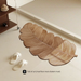 Green Plant Bathroom Absorbent Toilet Entrance Shower Room Foot Diatomaceous Earth Irregular Non-Slip Entry Mat_maomaolike.com
