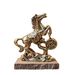 Brass Zodiac Horse Prosperous Instant Wealth Home Decor Small Ornament Tea Pet Decoration Handmade Gift_maomaolike.com