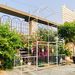 Metal Garden Arch With Gate 79.5'' Wide X 86.6'' High Climbing Plants Support Rose Arch Outdoor Cream White_maomaolike.com
