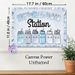 Hydration Station Painting Poster, Cute Cartoon Water Bottles & Ice-textured Lettering Poster, Reminds People To Stay Hydrated, Ideal For Office_maomaolike.com
