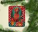 Red Redbone Coonhound Holiday Christmas Porcelain Ornament Christmas Tree Hanging Decorations For Home Christmas Holiday, Rectangle, Gift, Multicolor_maomaolike.com