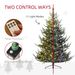 7.5 Ft Prelit Christmas Tree, Nordic Pine Artificial Christmas Tree With 300 Dual Color LED Lights And 1218 Branch Tips, Hinged Xmas Tree With Wide Base For Holiday Party, Green_maomaolike.com
