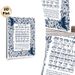 Asher Yatzar Themed Painting Poster, Navy Blue Folk-style Floral & Bird Framed Religious Text Poster, Elegant Traditional Religious Decor Ideal For_maomaolike.com