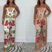 Women's Clothing 2024 New Sexy Printed Satin Suspender Top + Trousers Set_maomaolike.com