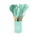 Hot Sale Silicone Wooden Handle Kitchenware 44-Piece Cooking Spatula Soup Spoon Non-Stick Pan Tableware Kitchen Tool Set_maomaolike.com