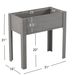 31x31x16 Inch Raised Garden Bed With Legs, Elevated Wooden Planter Box For Outdoor Plants Flowers Fruits Vegetable Herb Growingg_maomaolike.com