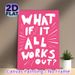 Inspirational Quote Painting Poster, Vibrant Pink Hand-drawn Typography Poster, Uplifting Motivational Message, Ideal For Home Office & Living Room_maomaolike.com